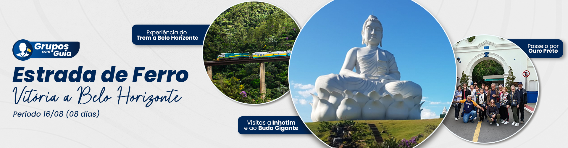 Grupos com Guia - Estrada de ferro