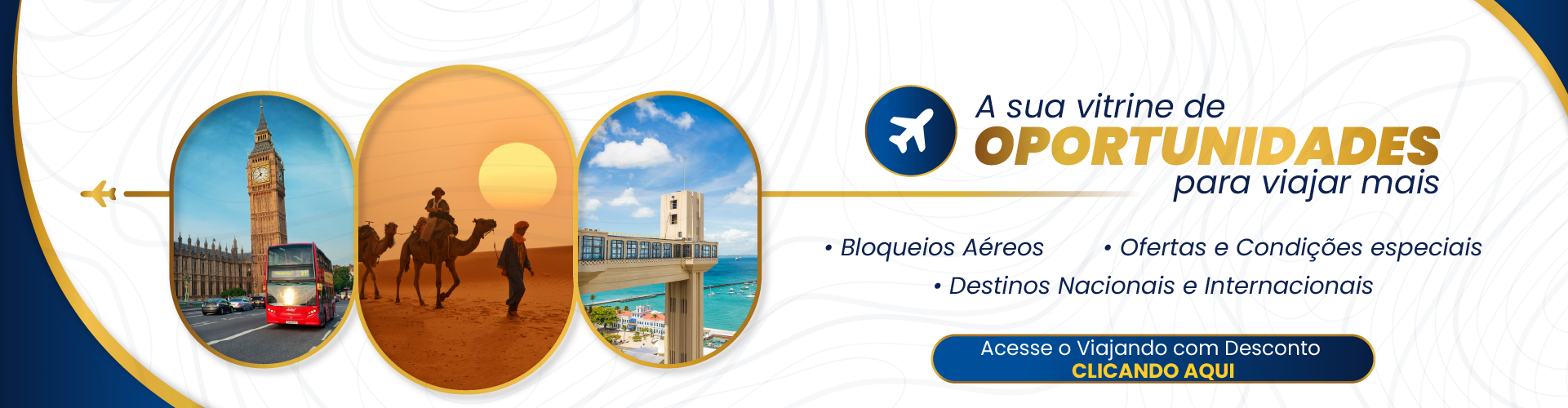 Viajando com desconto