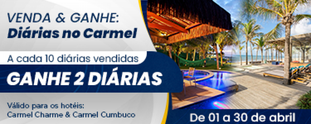 Vendeu, ganhou: di�rias no Carmel!