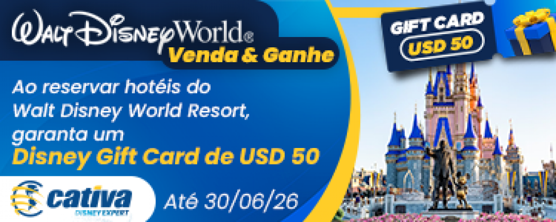 Venda & Ganhe Walt Disney World