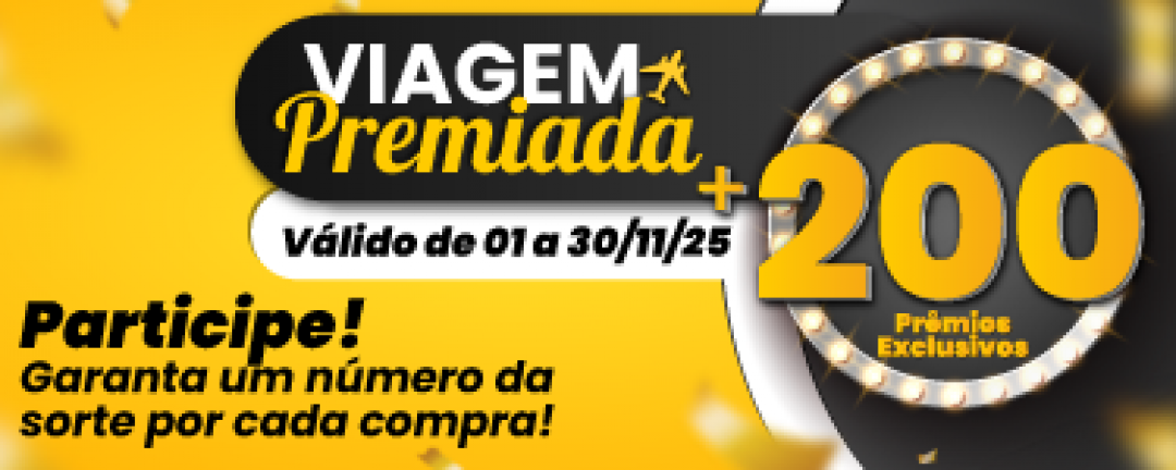 Viagem premiada para o seu cliente!