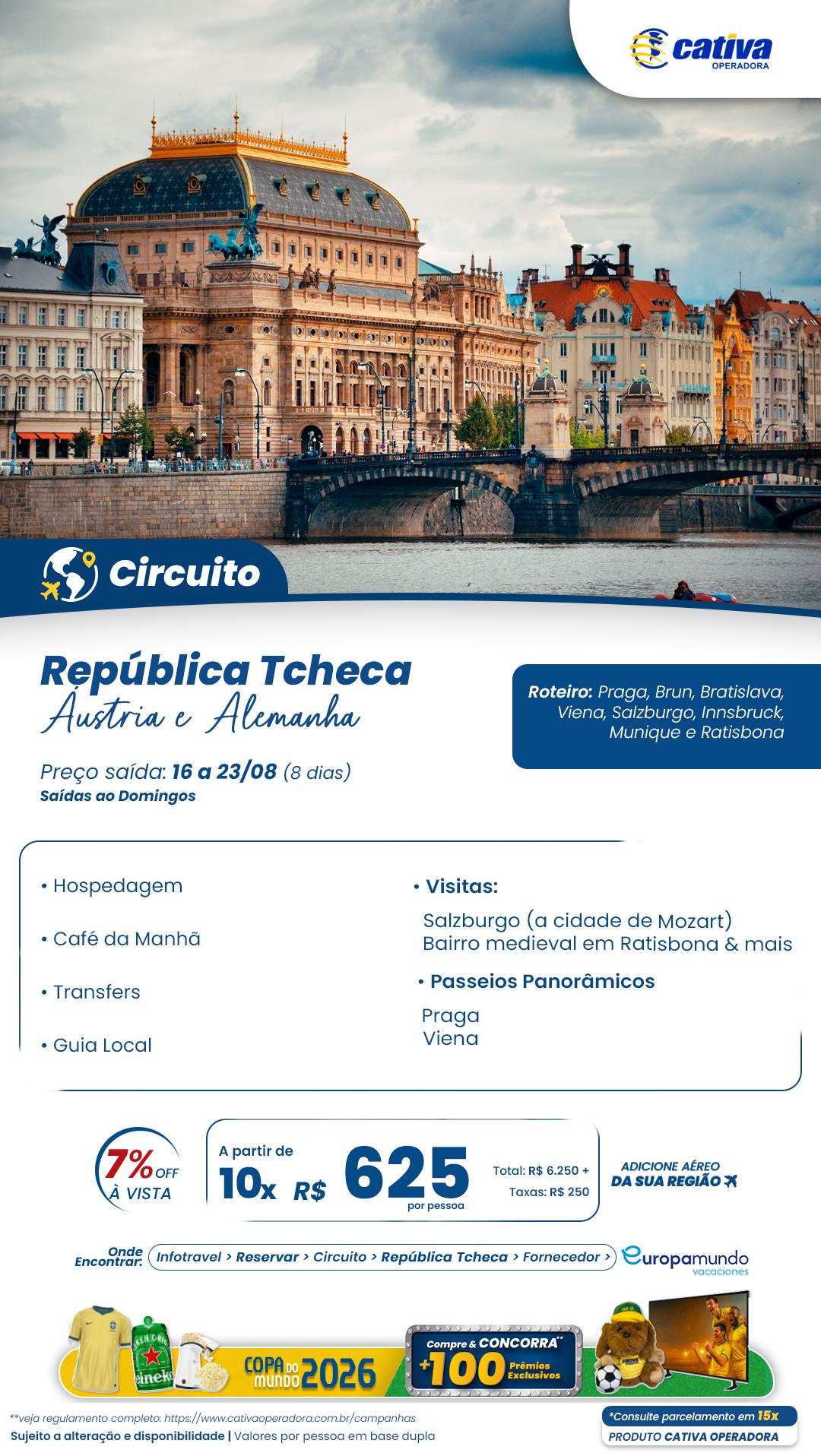Rep�blica Tcheca, �ustria e Alemanha - terres 16/08