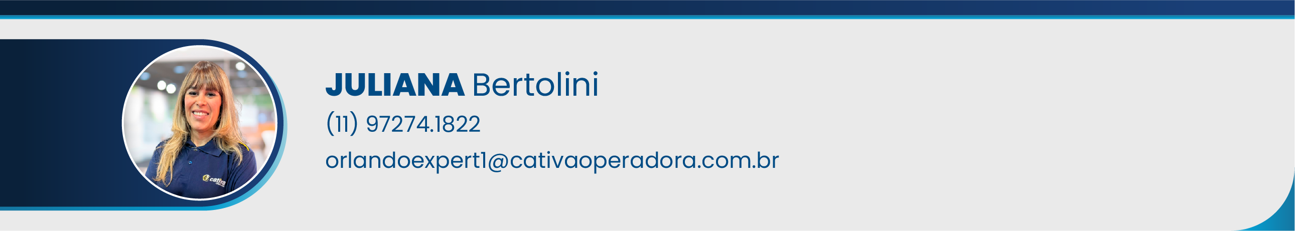 Juliana Bertolini - (11) 97274.1822 - orlandoexpert1@cativaoperadora.com.br